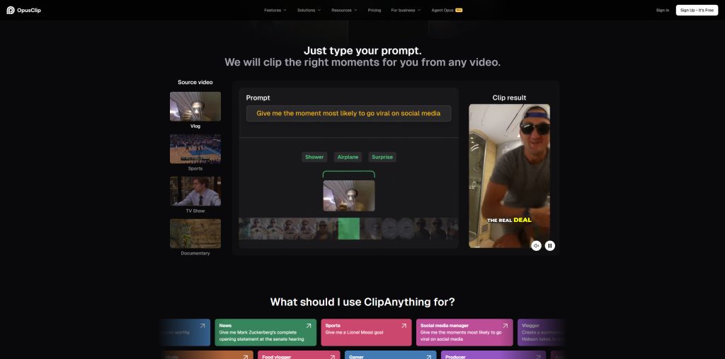 ClipAnything: the “find the good parts” engine