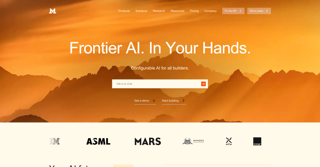 Mistral AI (France) – The Newcomer with Big Ambitions